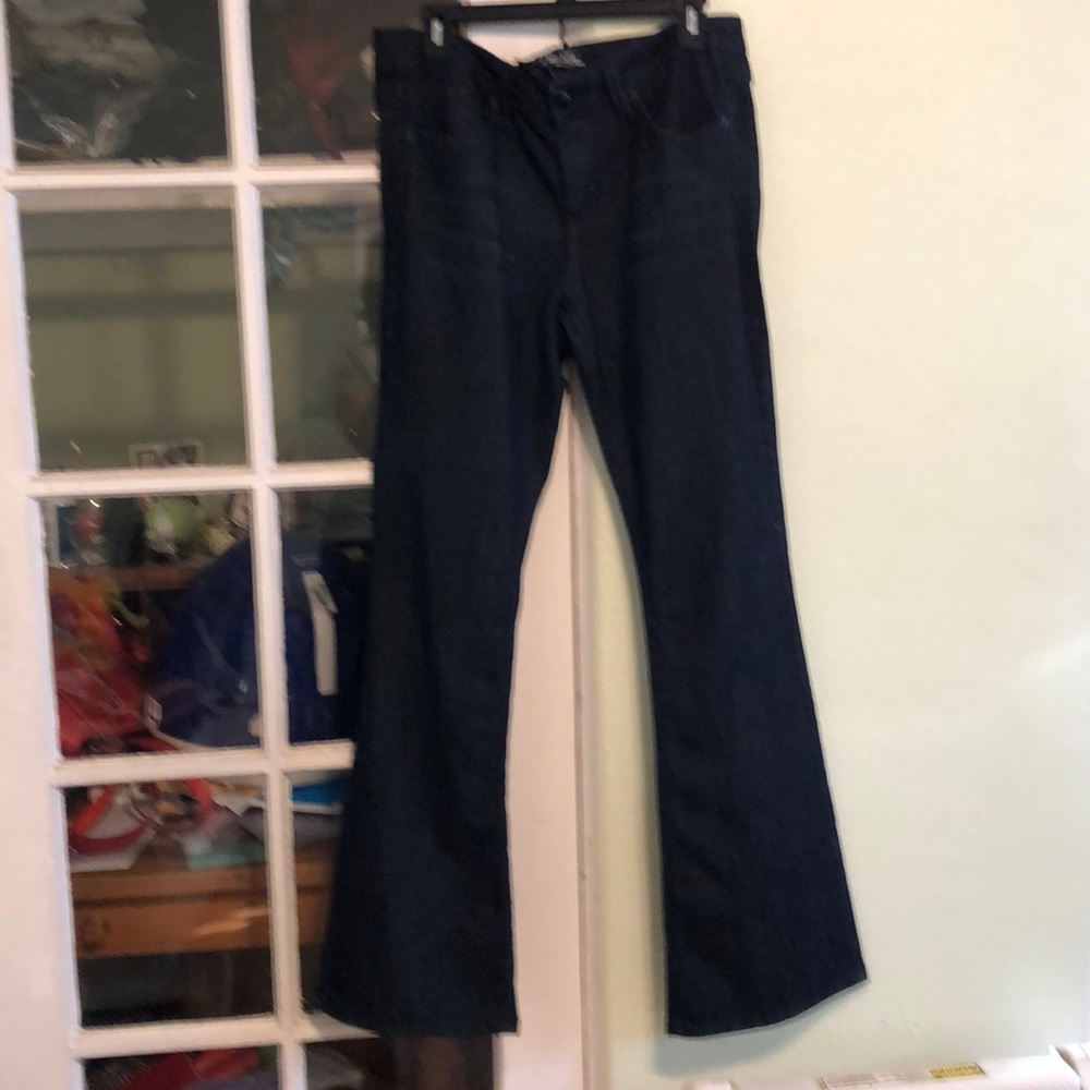 Source of Wisdom Bootcut Blue Jeans